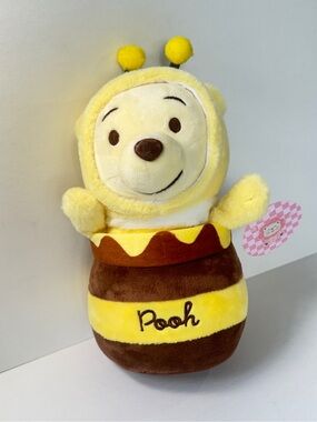 Disney Winnie The Pooh Bumble Bee Costume 10" Plush NWT Miniso “Mischief Party"